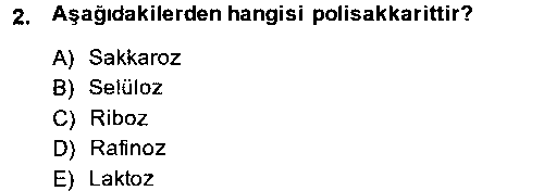 TRM204U Gıda Bilimi ve Teknolojisi çıkmış sınav sorusu 2