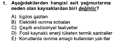 TRM208U TRM208U Peyzaj Çevre ve Tarım çıkmış sınav sorusu 1
