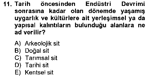 TRM208U TRM208U Peyzaj Çevre ve Tarım çıkmış sınav sorusu 2