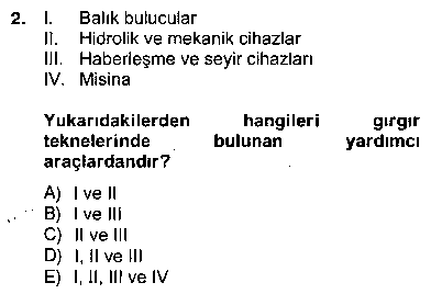 TRM210U Su Ürünleri çıkmış sınav sorusu 2