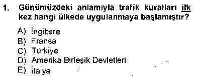 TSH205U Turizm Ulaştırması çıkmış sınav sorusu 1