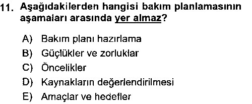 YAB101U YAB101U Bakım Elemanı Yetiştirme ve Geliştirme-I çıkmış sınav sorusu 3