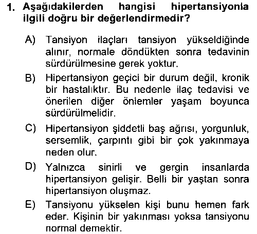 YAB207U Bakım Elemanı Yetiştirme Ve Geliştirme 3 çıkmış sınav sorusu 1