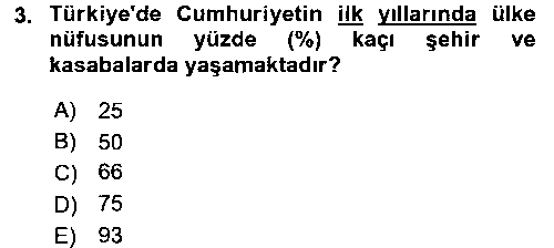 YYT203U Şehircilik çıkmış sınav sorusu 3